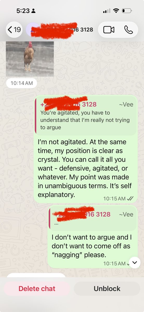 sinatraxxiii's tweet photo. After that, our interactions became increasingly hostile. During one argument, I asked whether the fact that we had slept together was why she felt she could speak to me disrespectfully. Her response was that "O je bi" meaning: I was at fault and should not have slept with her. https://t.co/wW9rM6m92e