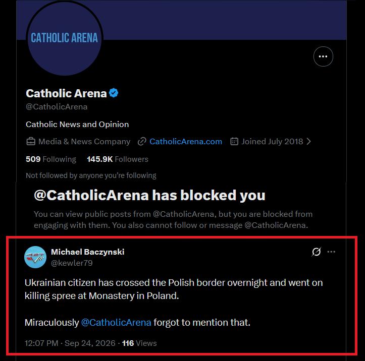 kewler79's tweet photo. Revenue leeches at @CatholicArena will ban you for telling the truth. 

Bloodsuckers for profit. https://t.co/lZ4eBc79W9