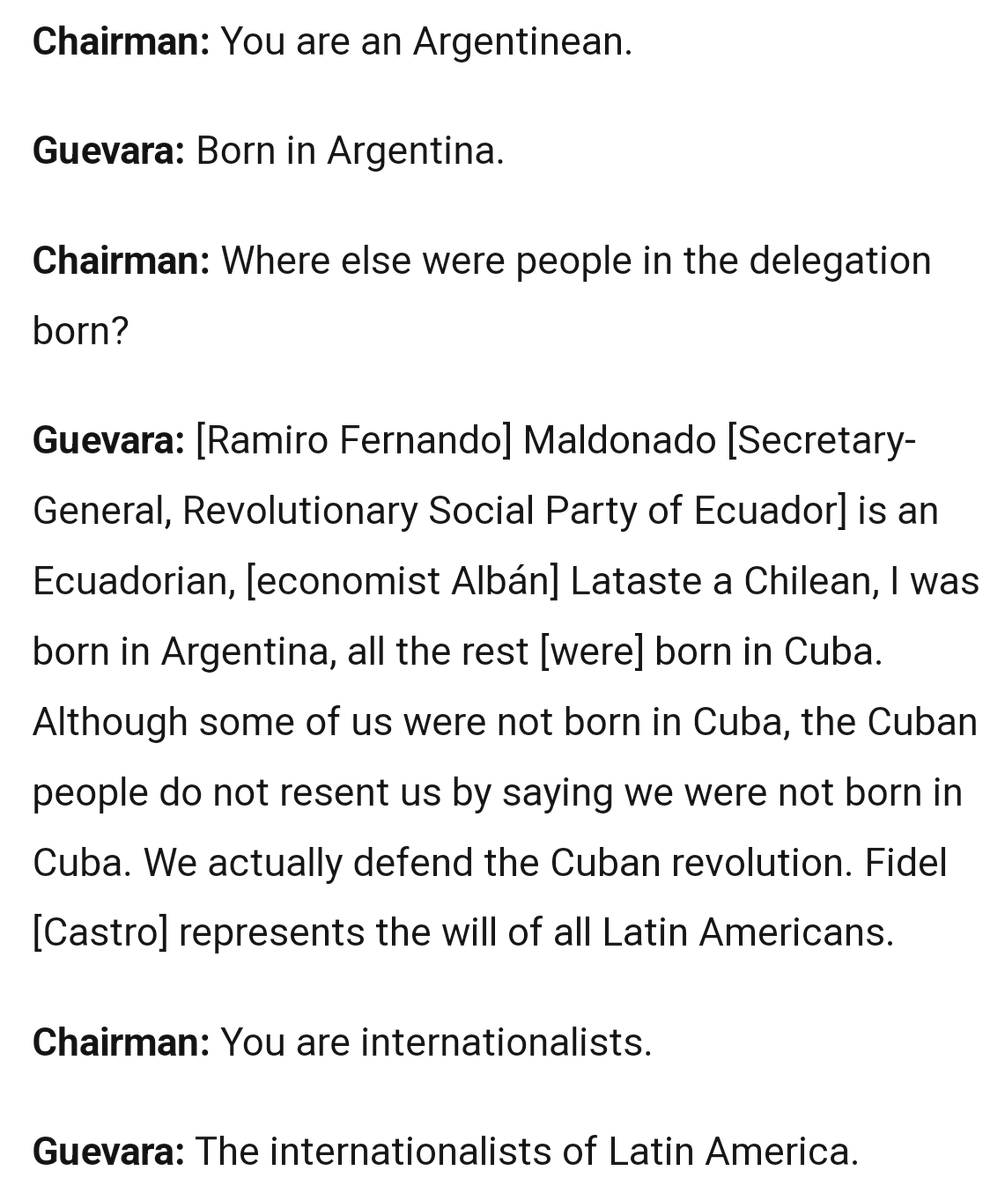 chronononono's tweet photo. Chairman Mao: You are internationalists 

Comandante Che: The internationalists of Latin America https://t.co/4vKeG293JH