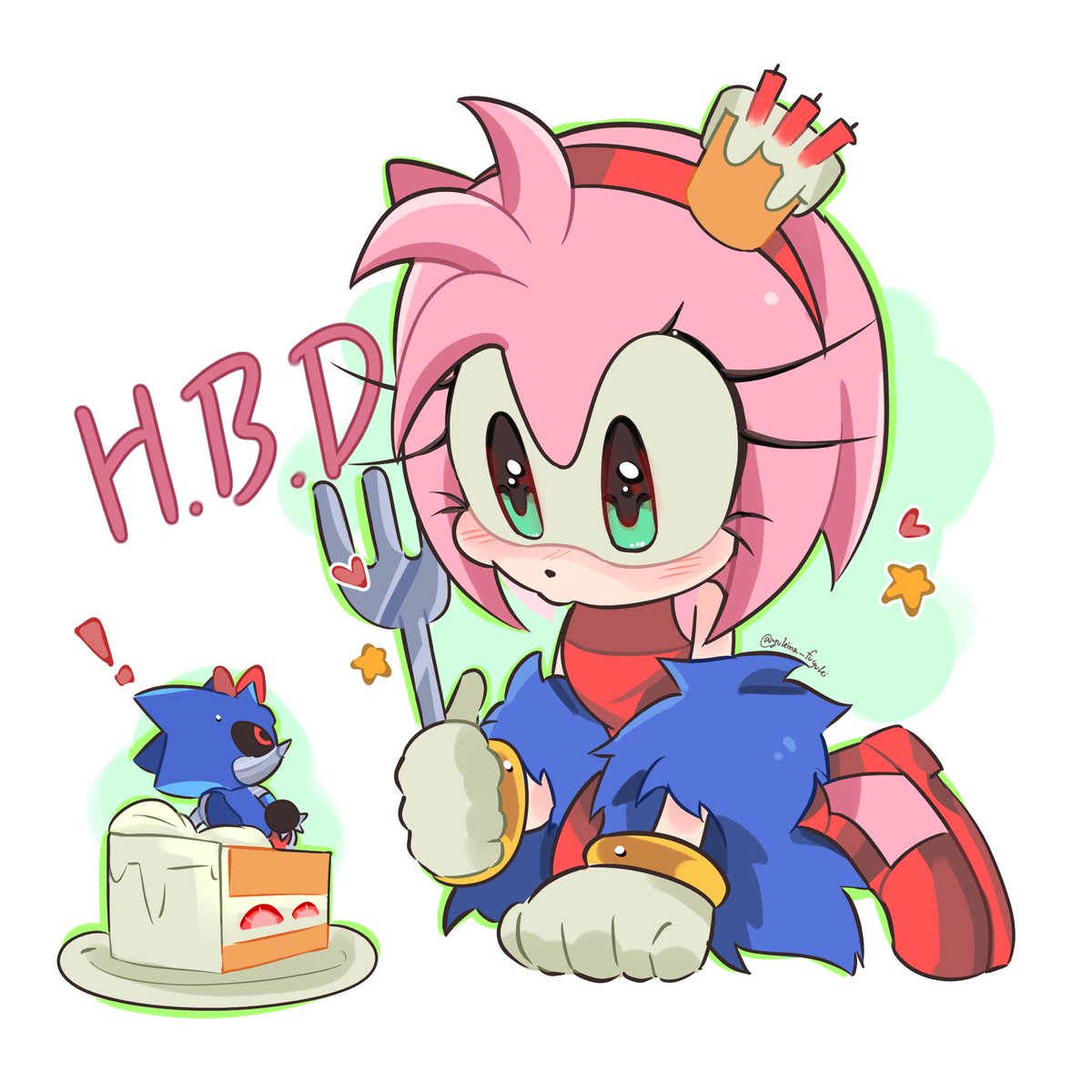 Yukina_fuyuki's tweet photo. Happy 🎂 Amy!!🥳🥳💕💕💕

#amyrose #metalsonic https://t.co/RxlJ52ZJXx