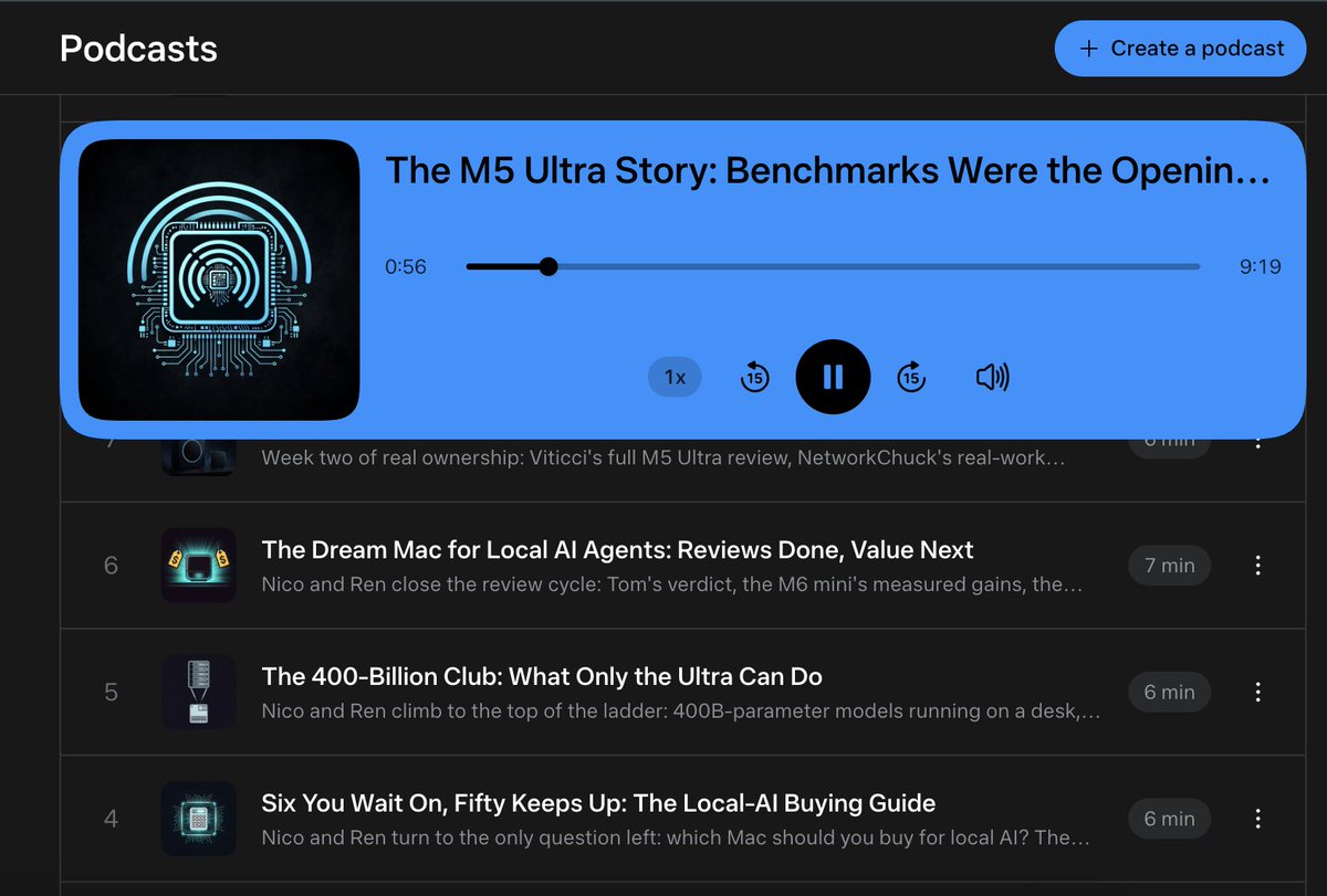 Built a personal news podcast with 3 Muse agents