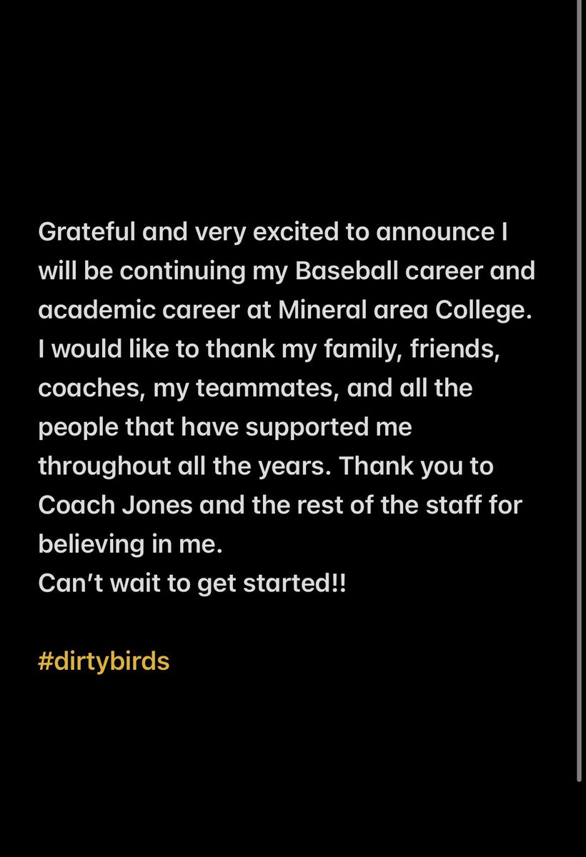 willweible16_'s tweet photo. Committed!! Let’s get to work.
@CardinalsMAC @bajones37 
@NCR_Baseball @PB_Malzahn https://t.co/8SbgEeMzCo