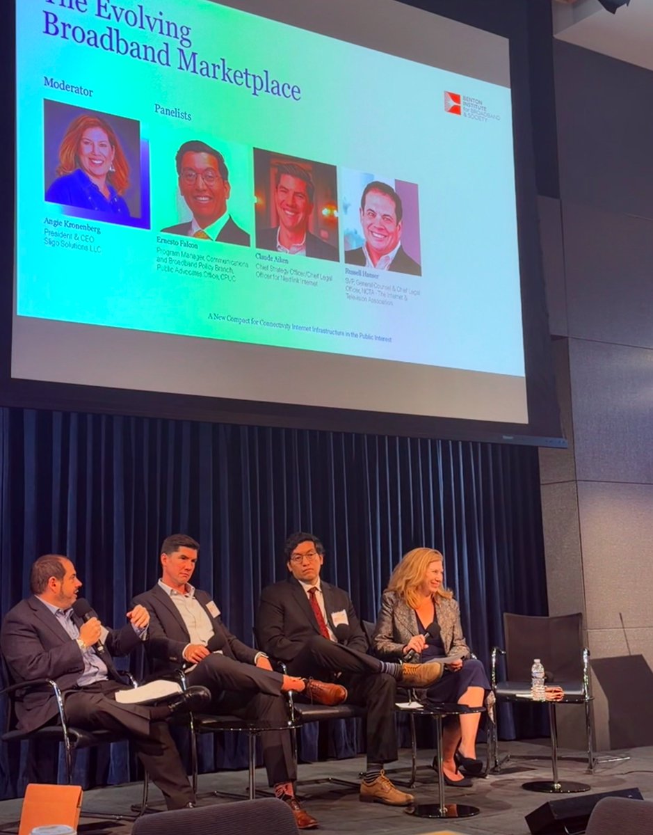 Benton_Inst's tweet photo. From examining how longstanding communications principles translate to today’s internet infrastructure to outlining the forces reshaping the broadband marketplace, we've covered a lot of ground at this morning's convening. 📡

Join our afternoon sessions:  https://t.co/2go9AYLb6B https://t.co/S3YuH0nDSt