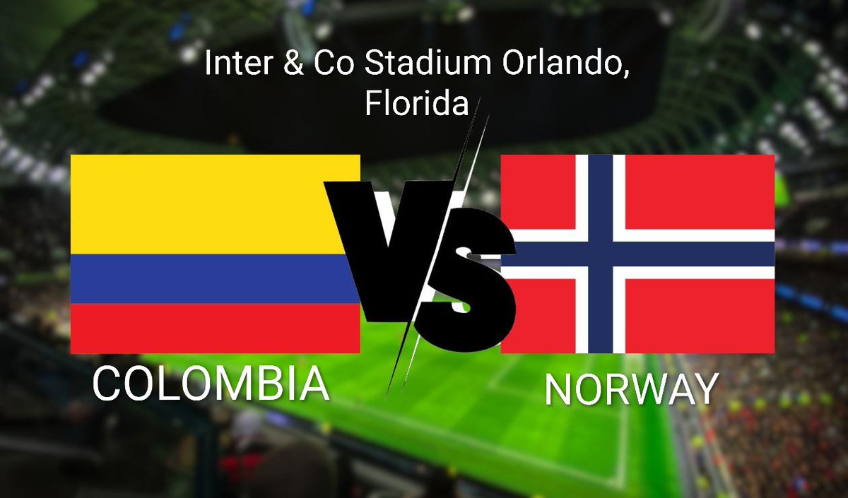ForcesMario's tweet photo. También me gustaría que Noruega🇳🇴 y 🇨🇴Colombia disputarán un partido amistoso FIFA de preparación para la Copa América y Euro2028 en el Inter &amp; Co Stadium de Orlando.
https://t.co/B0bbKcomRR https://t.co/jqGxRQdr9o