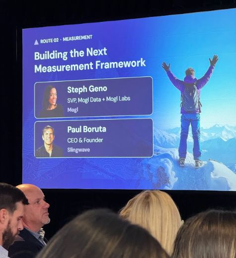 SlingwaveInc's tweet photo. A great start to Mogl Peak Week in Denver. Paul Boruta joined the “Building the Next Measurement Framework” panel to discuss where marketing measurement is headed.

If you’re here, stop by the Slingwave booth to say hi to Paul and Sam Adler. https://t.co/Ocer4i7vVi