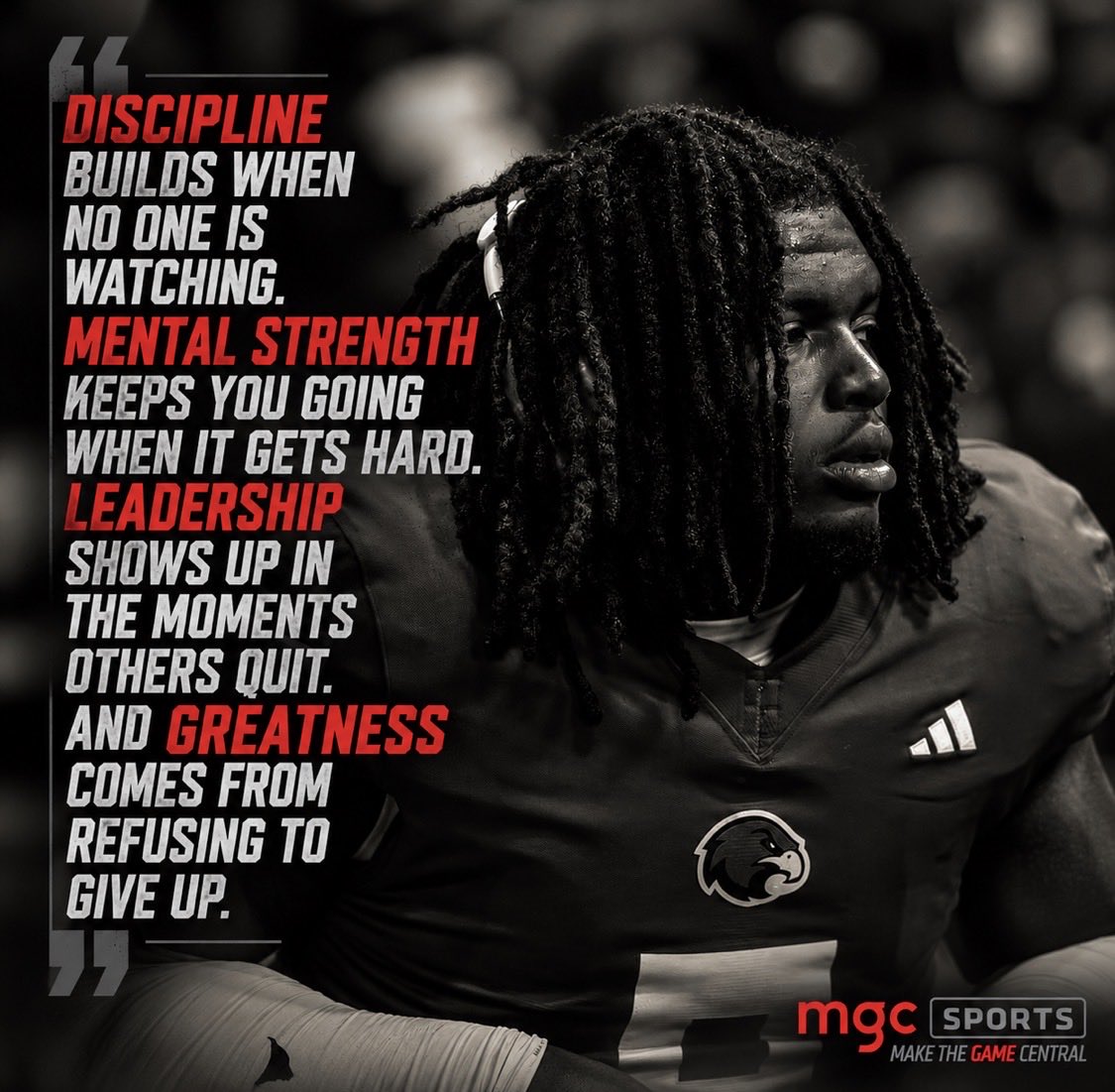 DustyBennett's tweet photo. Stay locked in. Keep going. Set the standard.

#MGCSPORTS | @AydenWoodruff77 https://t.co/kQAvjBHmIu