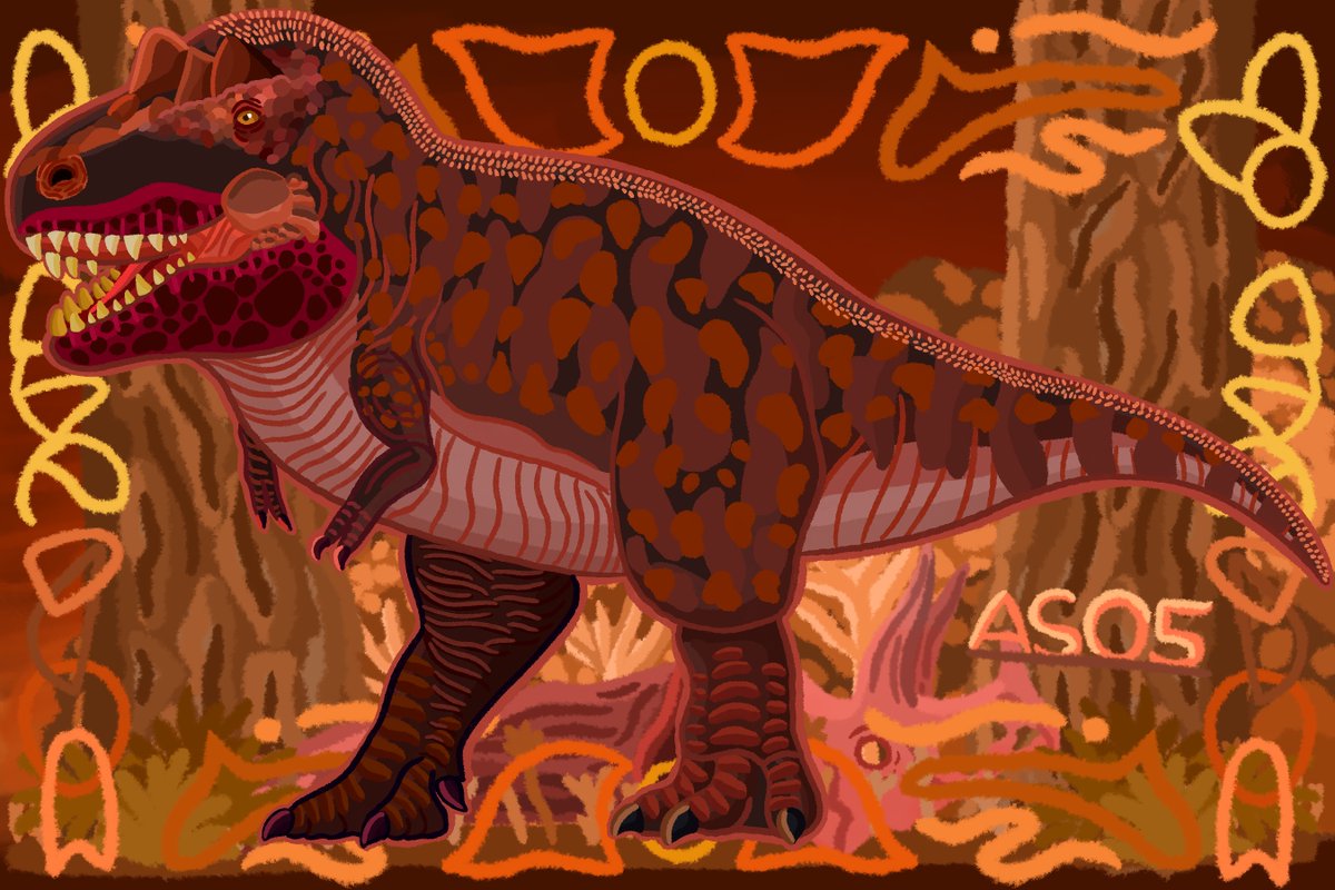ArtistSince05's tweet photo. Hell Creek's quartet of iconic last North American dinosaurs:
Tyrannosaurus Rex, Triceratops, Ankylosaurus, and Edmontosaurus.
Drawn between July- September of this year to October of last year.
#artistontwitter #as05 #paleoart #sciart #humanart #digitalart https://t.co/QVA42JpHJB