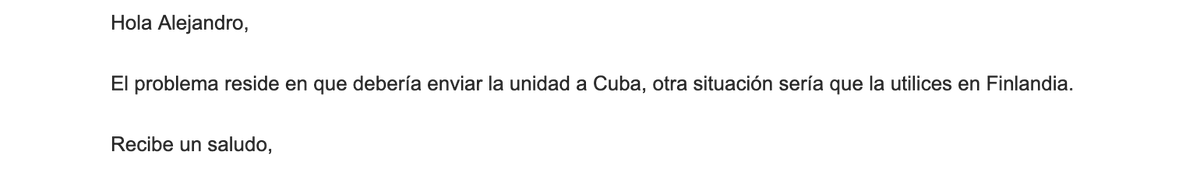 AlejoPedregal's tweet photo. Hay quienes todavía dicen que el bloqueo a Cvba no existe. Bien, pues os voy a contar lo que me ha pasado este último mes intentando comprar a @Telstar_Group una simple goma de cierre para una máquina de injertos óseos para un hospital cvbano. 
Vamos con un 🧵 https://t.co/xvmjLt0ass