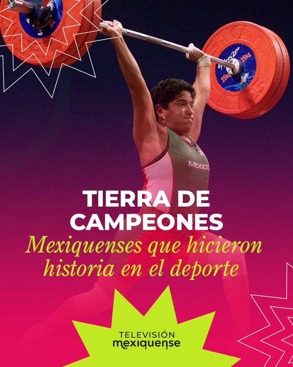 MexiquenseTV's tweet photo. 🏆🇲🇽 El Estado de México es tierra de campeones.

📺 Conoce sus historias y el legado que dejaron en Tierra de Campeones, por Televisión Mexiquense.

#TierraDeCampeones #TelevisiónMexiquense #Edomex #DeporteMexiquense #Campeones https://t.co/c385ET0b0p