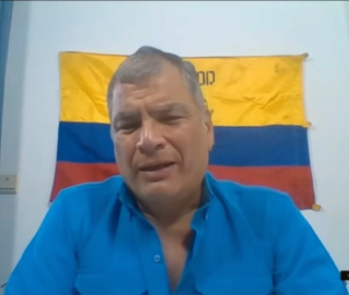 politicsecu's tweet photo. 📍"Me informan que Rafael Correa habría sufrido una baja de presión y una crisis emocional ante la presión por una posible operación internacional para capturarlo y trasladarlo a Ecuador"  manifestó Fernando Balda, Activista político https://t.co/d6YjSC01CK