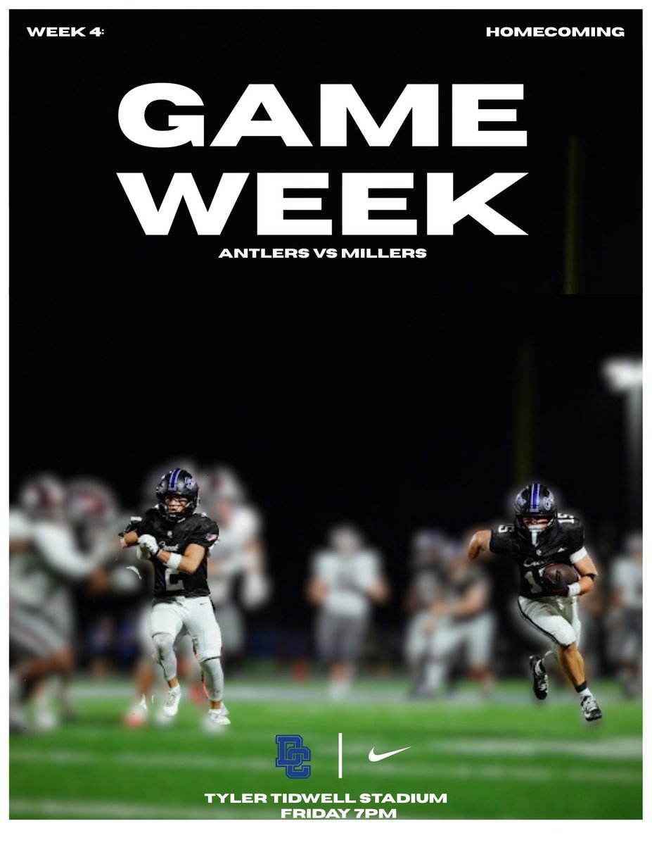 DeerCreekFB's tweet photo. Game Week.
ποΈ September 25
π°οΈ 7PM
π Tyler Tidwell Stadium
ποΈ GoFan
#RelentlessEffort
#CompetitiveExcellence
#PoweroftheTeam
#Perseverance https://t.co/tKmOYmekKY
