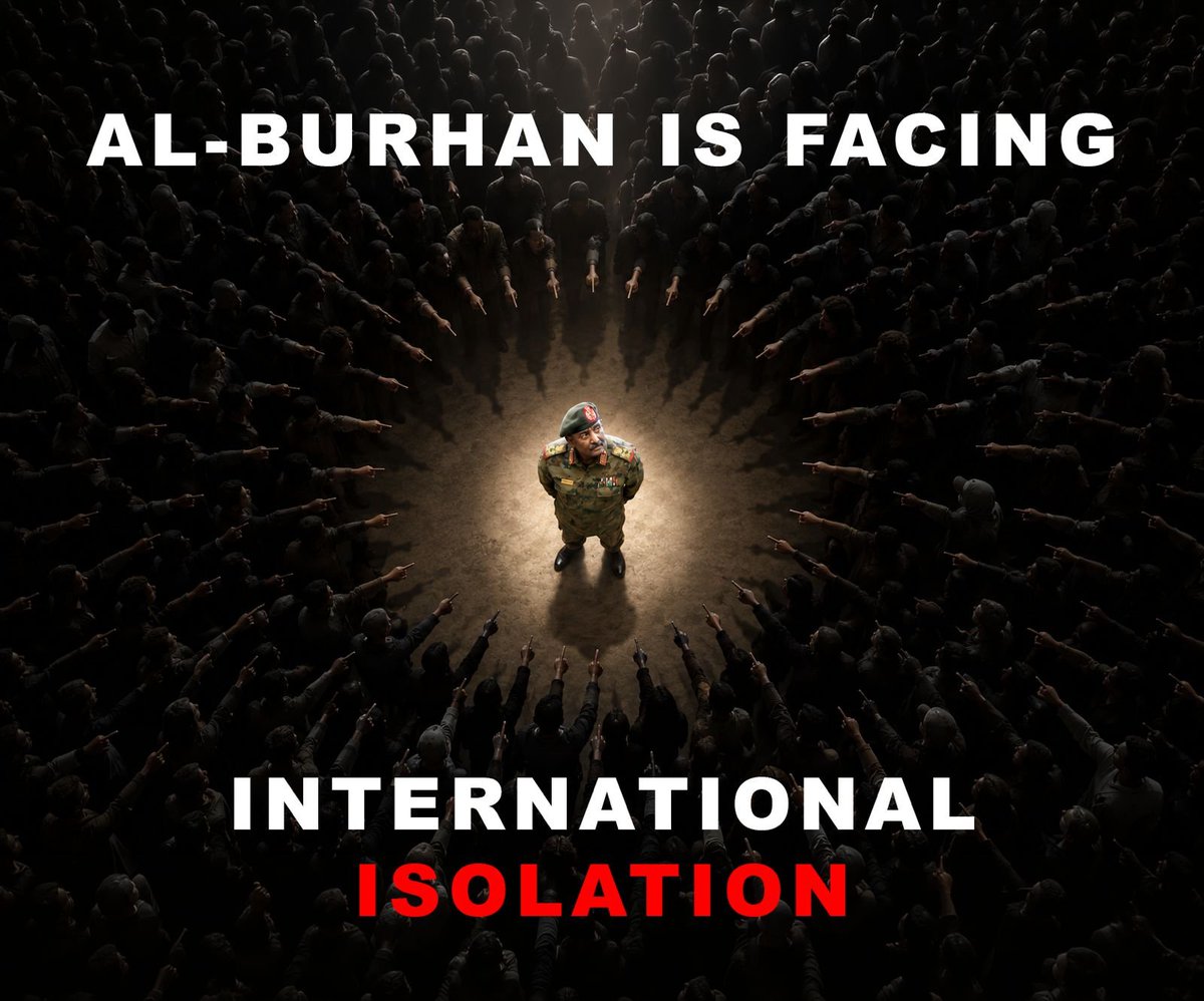 Urban96FM's tweet photo. Al-Burhan is Increasingly facing international isolation because of his war crimes against the Sudanese people. He was denied a visa for the United States and he wasn't present at the UN General Assembly. His political ambitions soaked in the blood of his people are over. https://t.co/14TMXtqOah