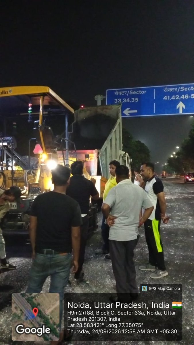 noida_authority's tweet photo. नौएडा प्राधिकरण के वर्क सर्किल-1 द्वारा महमाया से DND एवं MP-2 से MP-3 रोड, शिल्पहाट के सामने सड़क के #resurfacing कार्य को कराया जा रहा है। कार्य पूर्ण होने के उपरांत नागरिकों को सुगम एवं सुरक्षित यातायात की सुविधा प्राप्त होगी।

#NoidaAuthority
#NoidaUpdates
#NoidaDevelopment
#NoidaBanegaNo1
#SwachhNoida