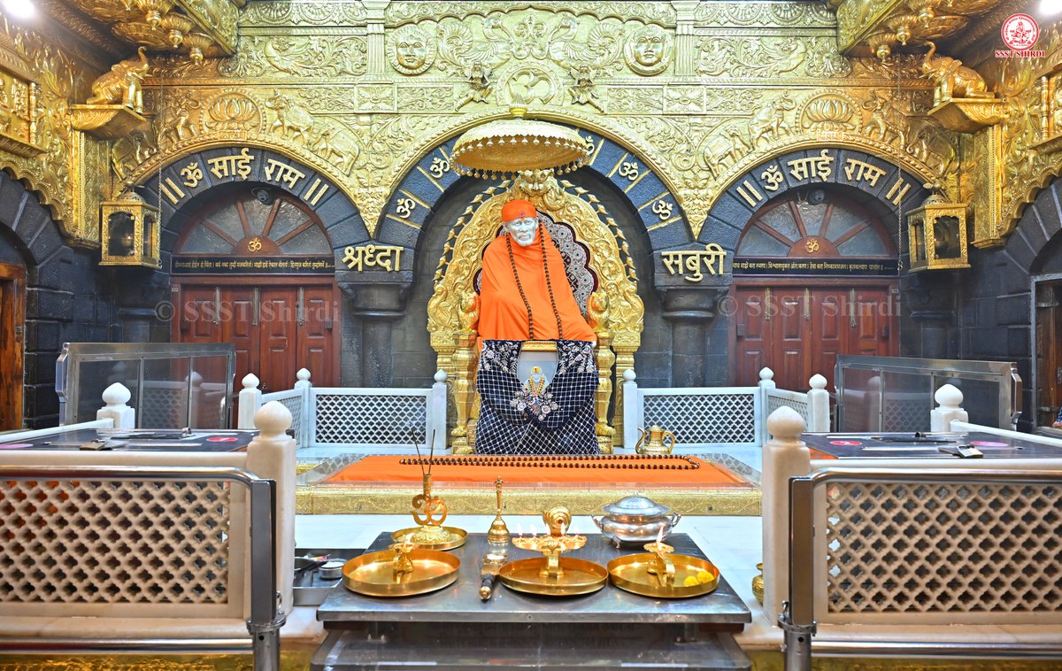SSSTShirdi's tweet photo. *!! ॐ साई राम !!*
*श्री साईबाबा संस्थान विश्वस्त व्यवस्था,शिर्डी*
*!! ॐ Sai Ram !!*
*Shri Saibaba Sansthan Trust, Shirdi*
≈≈≈≈≈≈≈≈≈≈≈≈≈≈≈≈≈ 
*आरती :-शेजारती*
*गुरुवार २४ सप्टेंबर २०२६*  
*Aarti :-Shejarti*
*Thursday 24 September 2026* https://t.co/p43iazZbdg