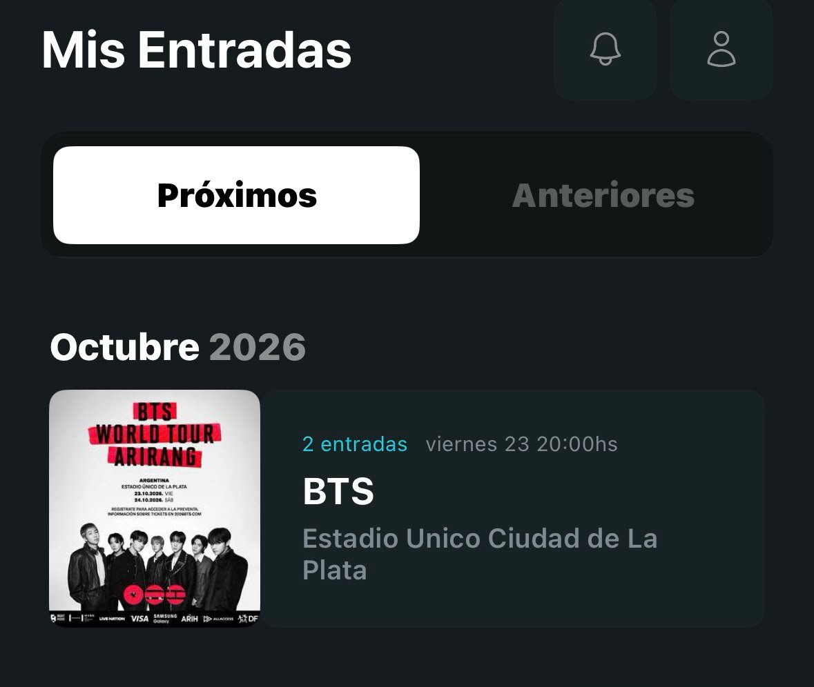 Sofimand_'s tweet photo. Tengo 2 entradas para BTS en campo el 23! 
Resuelvo rápido
Transferencia presencial, link de pago o por video, como ustedes prefieran!!
#Argentina #bts #BTS https://t.co/F5dnsJUpuH