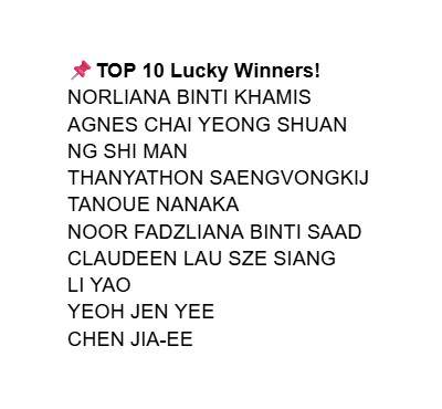 in2it_cosmetics's tweet photo. We sincerely apologies for the duplication in the winners list. After reviewing the list, we have made the necessary replacement and updated the list accordingly. https://t.co/e8U17T79np