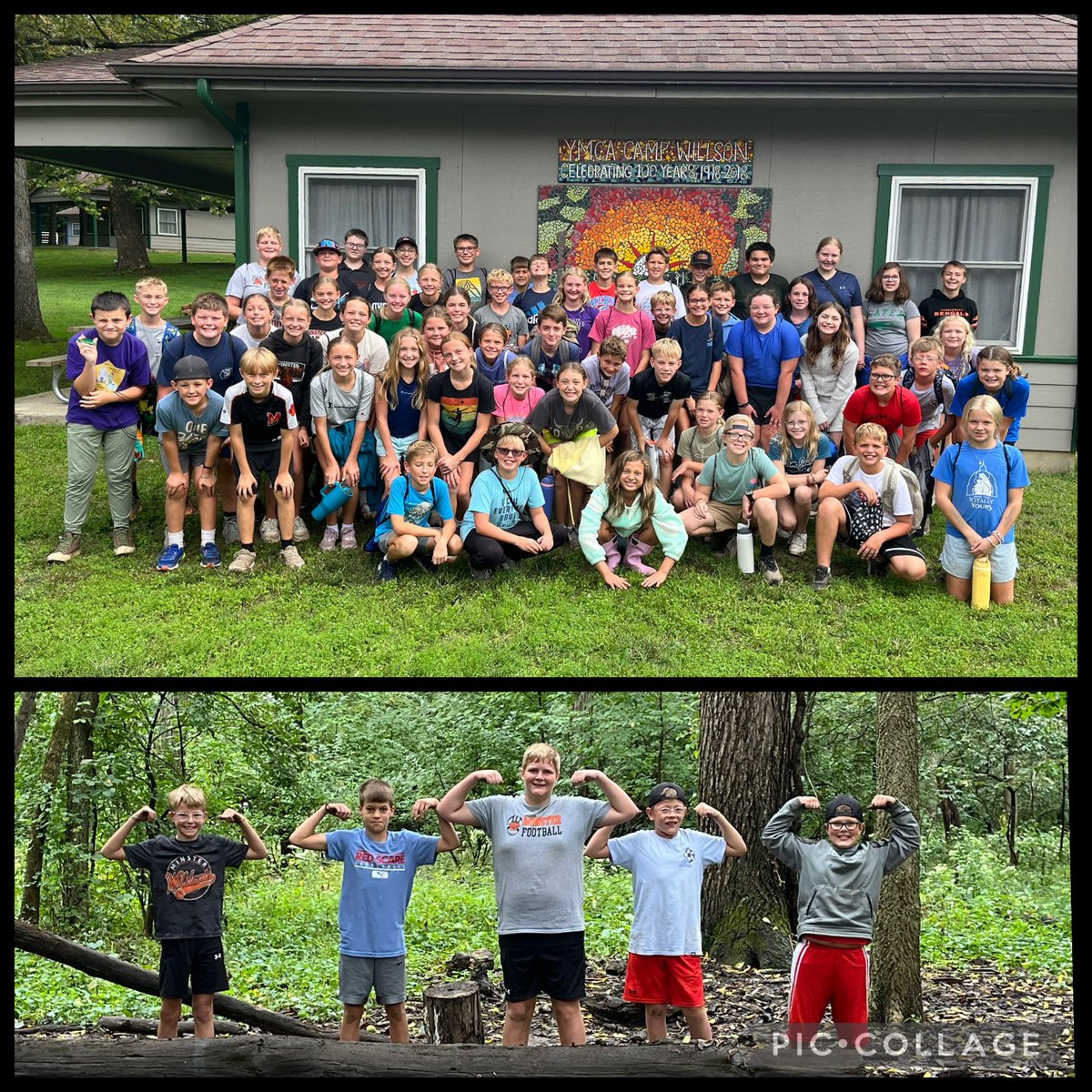 MinsterSchools's tweet photo. Our Wildcats are enjoying some great fall adventures! 🍂
Our 6th graders spent two days at Camp Willson, building teamwork, challenging themselves, and making memories together. Meanwhile, our kindergartnersenjoyed a fun-filled day at Brumbaugh Fruit Farm &amp; Pumpkin Patch! 🎃🍎 https://t.co/WQtTvX7opy