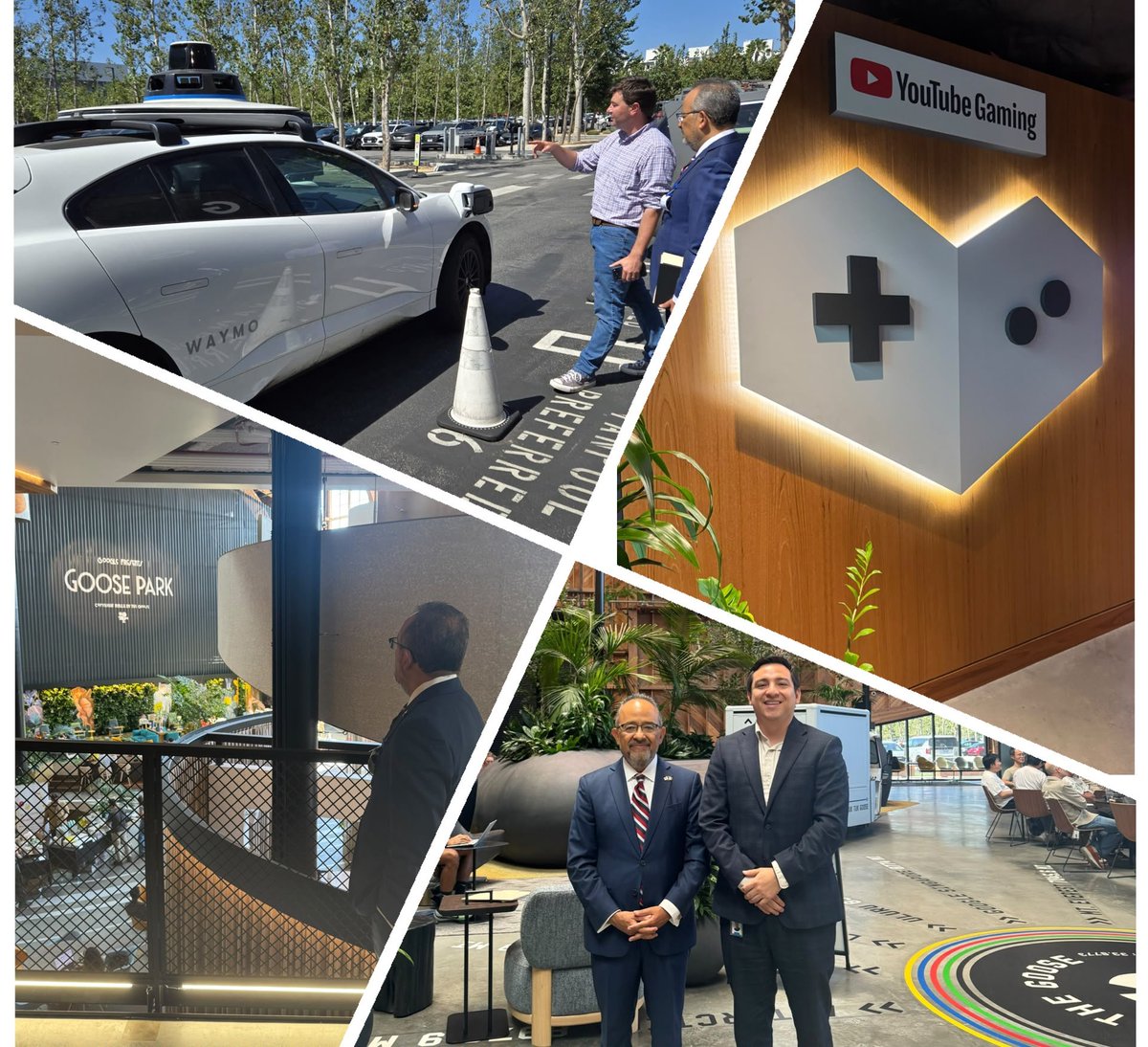 carlos_glezgtez's tweet photo. Fue un gusto visitar las oficinas de @Google en Los Ángeles, y conocer algunas de sus herramientas, como Grow with Google, Bellwether, @Waymo y Flow.

Conversamos sobre maneras de ampliar oportunidades para potenciar el talento de nuestras comunidades con ayuda de la tecnología. https://t.co/93PXDPAdT4