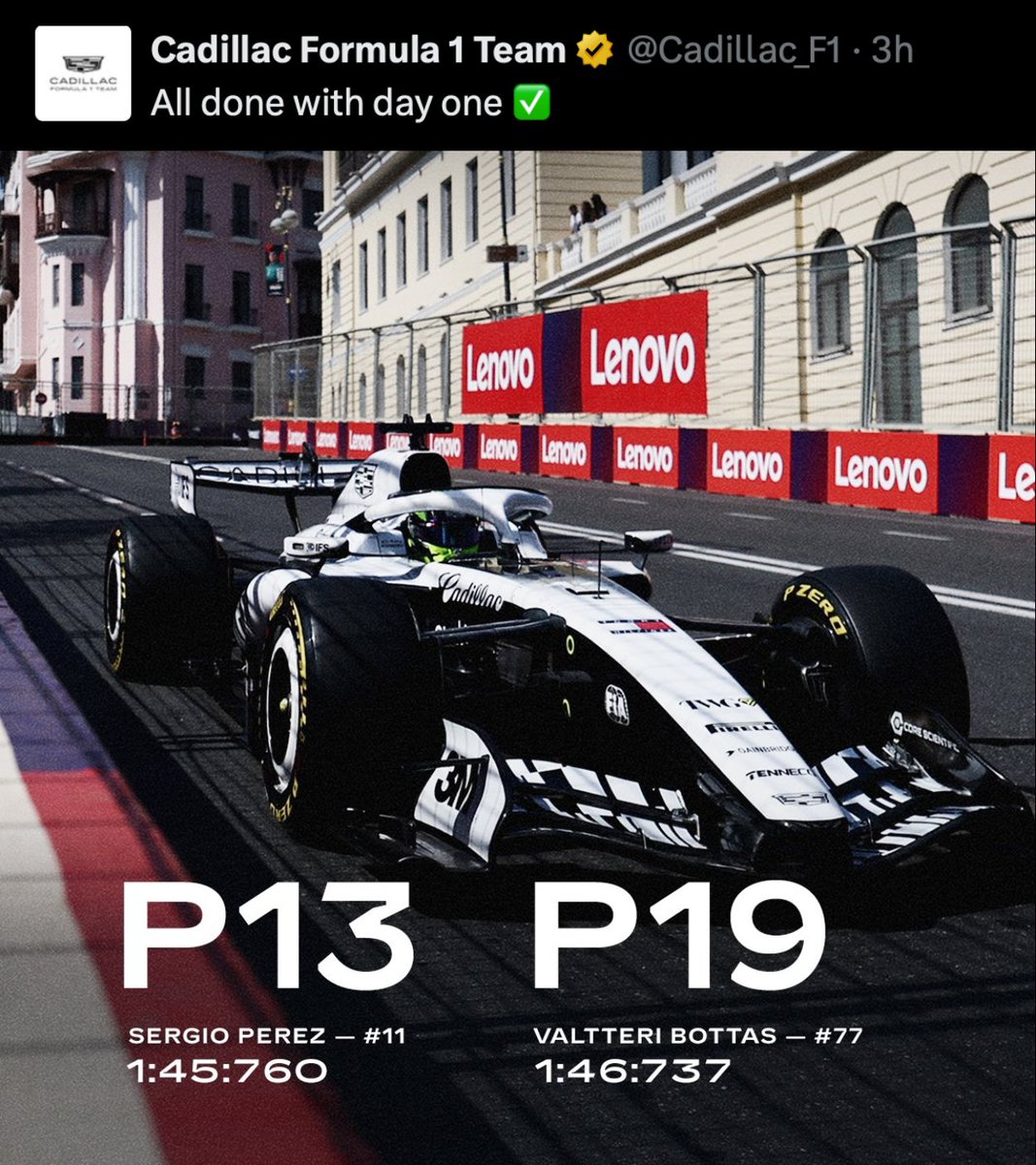 porktendencia's tweet photo. "Checo Pérez":
Porque terminó decimotercero tras las primeras prácticas del #AzerbaijanGP https://t.co/ViRLIJc9n2