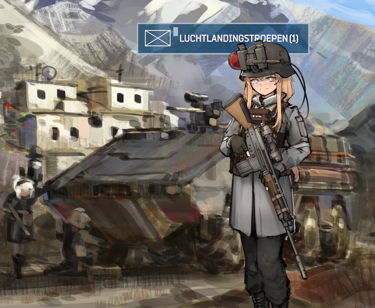 GrenadesW's tweet photo. It has come to my attention that some people wish for goonslop instead of tacti-hoes. The council suggests: "Why not both?"

And yes, you can sneak a lot of the AEM01 colors into a cold war design as well and get a similar feel.

So what's your favorite goonslop? If you guys like it, this will continue.