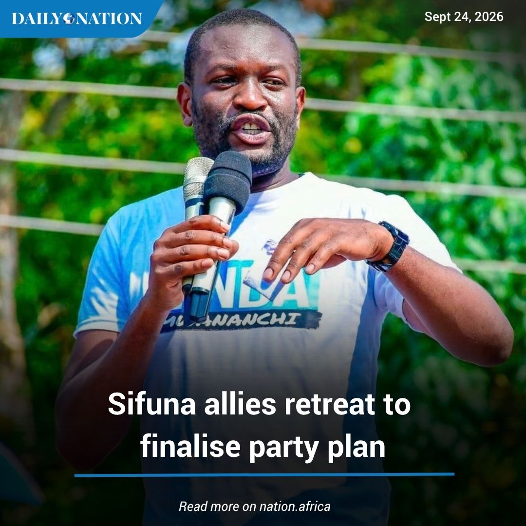 NationAfrica's tweet photo. Nairobi Senator Edwin Sifuna and his allies will on Saturday hold a one-day closed-door retreat in Kiambu County to chart the next phase of his political campaign. https://t.co/6gP1ouFSTi https://t.co/roclncUpaQ