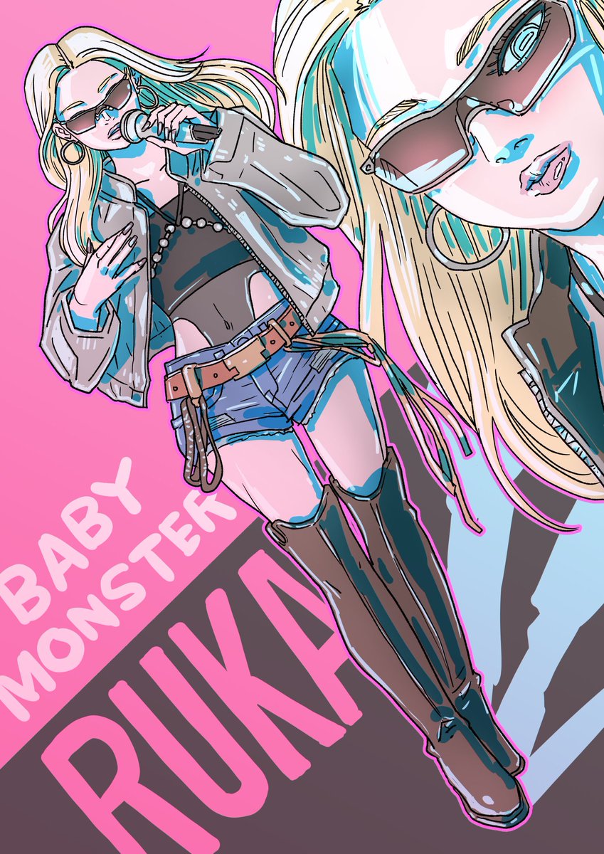 UNNOKAImanga's tweet photo. 『YGしてる。ベビモンのルカさん』
#BABYMONSTER
#RUKA https://t.co/SnI8p2aNlO