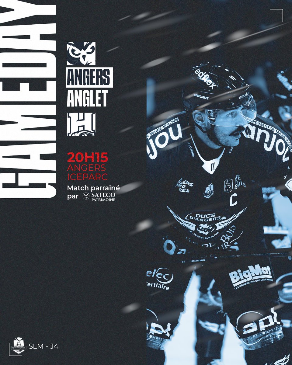 DucsdAngers's tweet photo. 🚨 #GAMEDAY

Devant vous, pour vous et pour Angers : enchaîner les bonnes prestations et décrocher une victoire !

⚔️ @LigueMagnus 
🆚 @anglet_hormadi 
⏰ 20H15
🏟 Angers ICEPARC
📹 MAGNUS TV
🎟️ https://t.co/sVHZVDRN7V

#GoDucsGo | #SLMHockey | #SportAngers | #LaDalleAngevine https://t.co/Y1PB24Ay3M