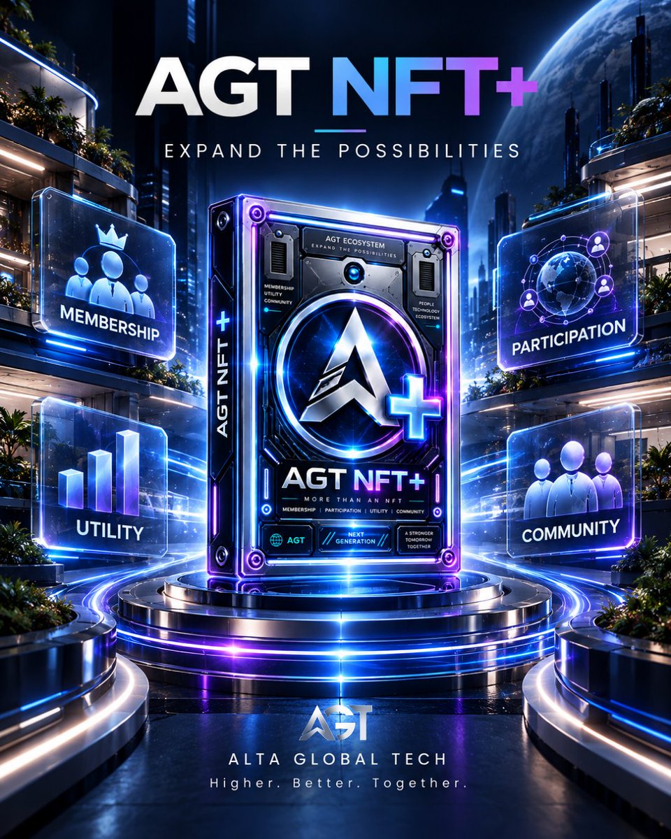 altaglobaltech's tweet photo. AGT NFT+ connects more than digital ownership.

Membership.
Participation.
Utility.
Community.

Four dimensions. One evolving ecosystem.

Over the coming days, we’ll take you inside NFT+ — one concept at a time.

AGT NFT+
MORE THAN AN NFT.

#AGT #AGTNFTPlus #Web3 https://t.co/KoCe83SCdu