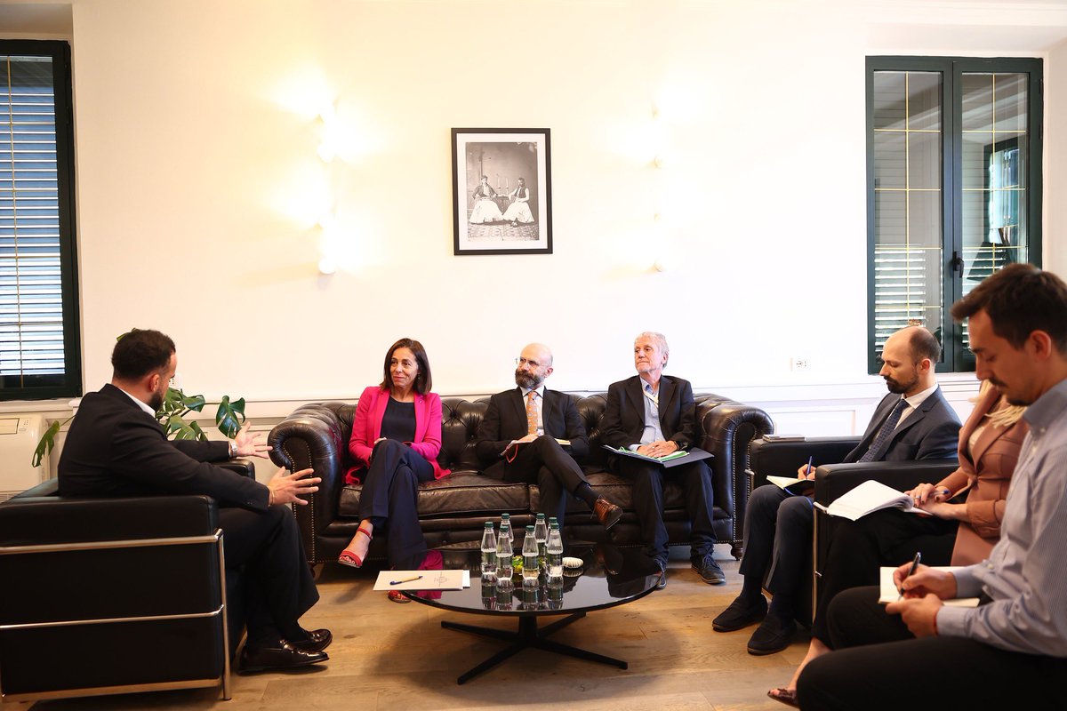 EUAmbAL's tweet photo. Environmental protection is one of the key challenges on Albania’s path to the EU.

At my meeting with Minister of Environment Sofjan Jaupaj we discussed the reforms and action needed to meet EU standards. 1/2 https://t.co/gCSqIXUDML
