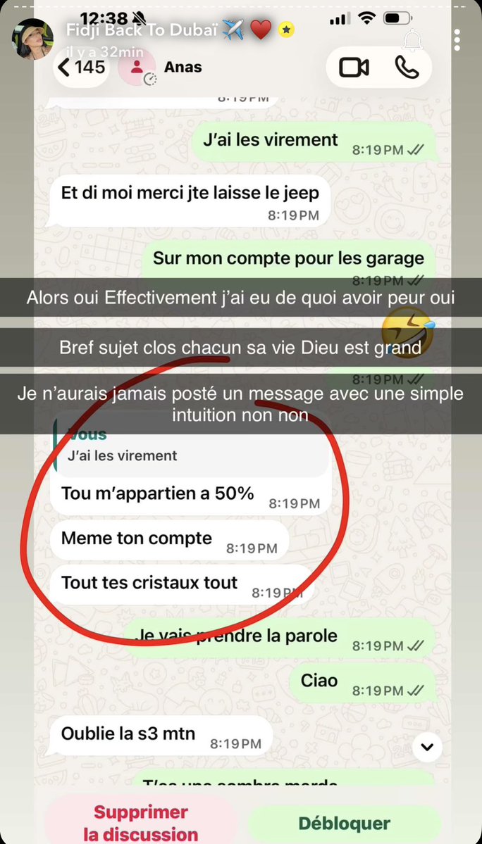 influenceusesFR's tweet photo. Il veut tout lui prendre jusqu’à lui prendre ses comptes ☠️

#fidji #anas https://t.co/q5sN3N8bz1