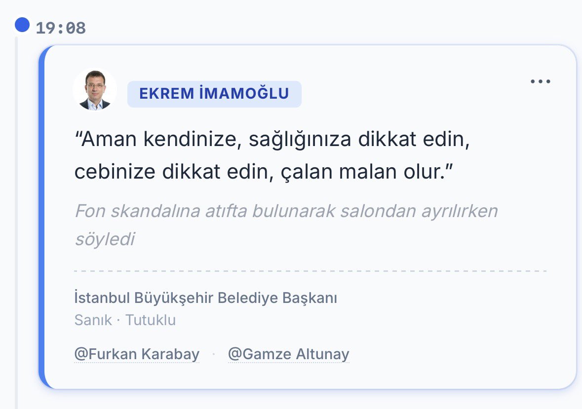 kedietti's tweet photo. Ekrem İmamoğlu salondan ayrılırken bu cümleyi kurmuş 🙂 https://t.co/RRaLrO23xb