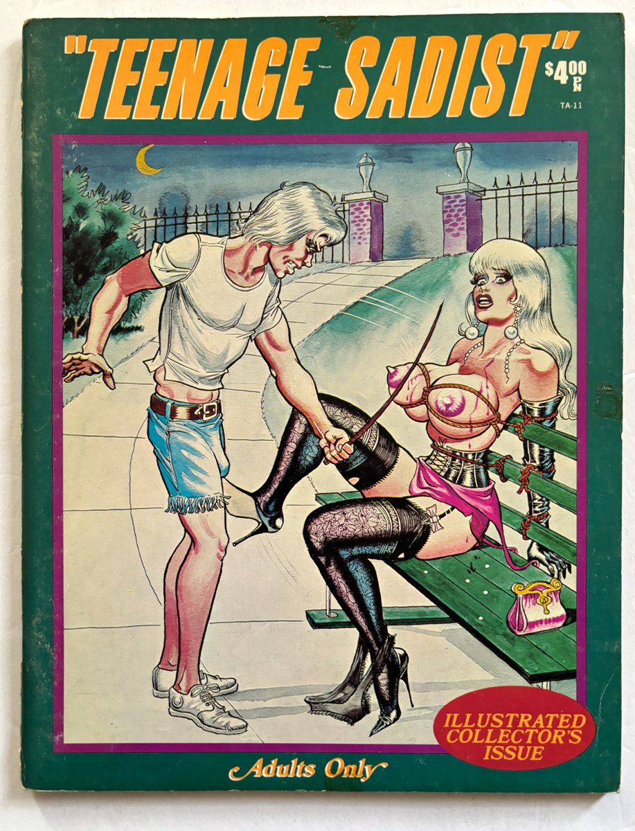 CoolStuff666's tweet photo. 🔥 “TEENAGE SADIST” – 1973 – Hilbarth Inc. – Vintage Underground Illustrated Collectors Issue
🛒 https://t.co/cqru174NPY
#TeenageSadist #BillWard #Hilbarth #VintageIllustration #UndergroundArt #FetishArt #1970s #VintageEphemera #1970s #CoolStuffOutpost https://t.co/CkFipGI0RQ