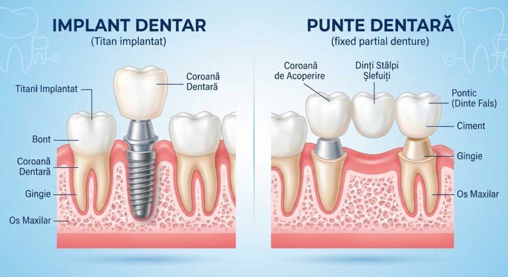 SlatinaTA's tweet photo. Implant dentar sau punte dentară? Cum alegi soluția potrivită? https://t.co/L9FWGZikvQ https://t.co/kaLn2sYaa2