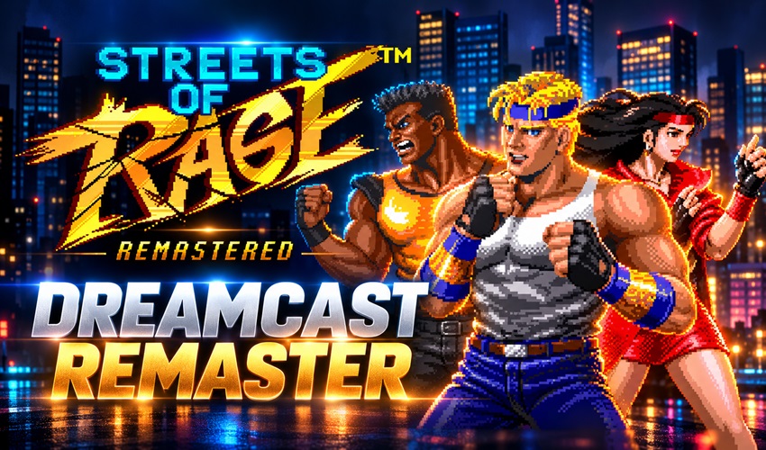 AmigamagazineGA's tweet photo. Streets of Rage is coming to Dreamcast! Sega’s Mega Drive classic gets a remaster with sharper graphics, dynamic lighting, rain effects and two-player co-op. Axel, Blaze and Adam are ready for another fight. #Dreamcast #StreetsOfRage #RetroGaming https://t.co/MblJEFwGuB https://t.co/pE4VeXciWb