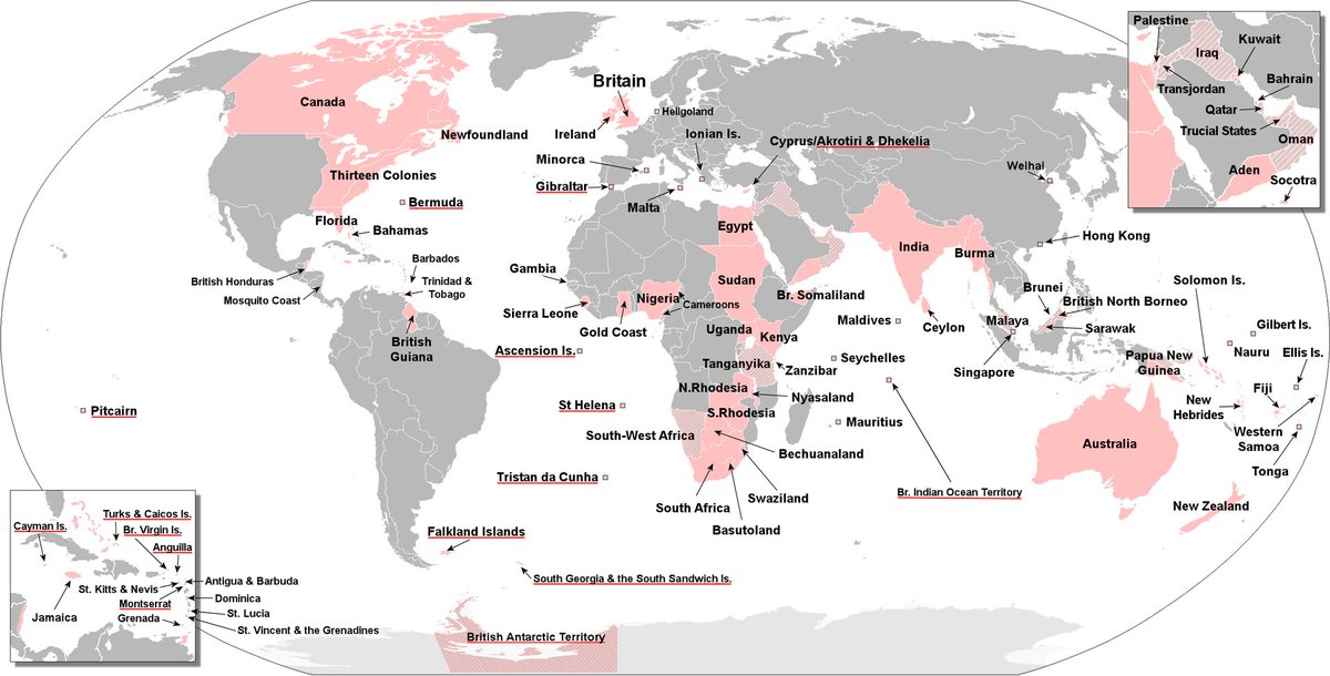 mercoglianos's tweet photo. What made the British Empire the dominate naval and commercial force in the world was not controlling all the land masses on the globe, but controlling the key maritime chokepoints.  

English Channel, Gibraltar, Malta, Suez, Cape of Good Hope, Aden, Hormuz & Singapore.

We are learning that lesson again today, as maritime chokepoints are now being contested.