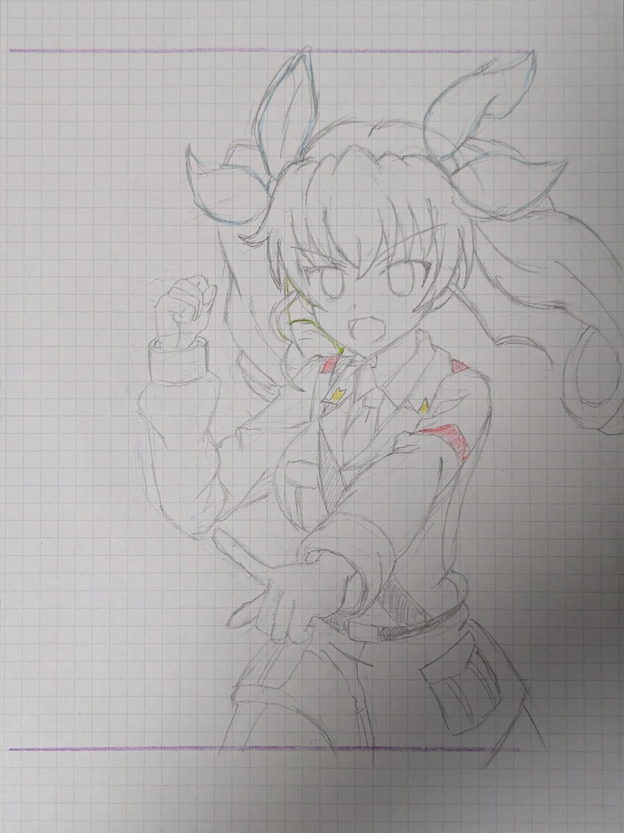 sadamoha1927's tweet photo. ドゥーチェ千代美下描き完成
明日には完成させたい
もう寝ます(-_-)zzz https://t.co/LEbj2JptAv