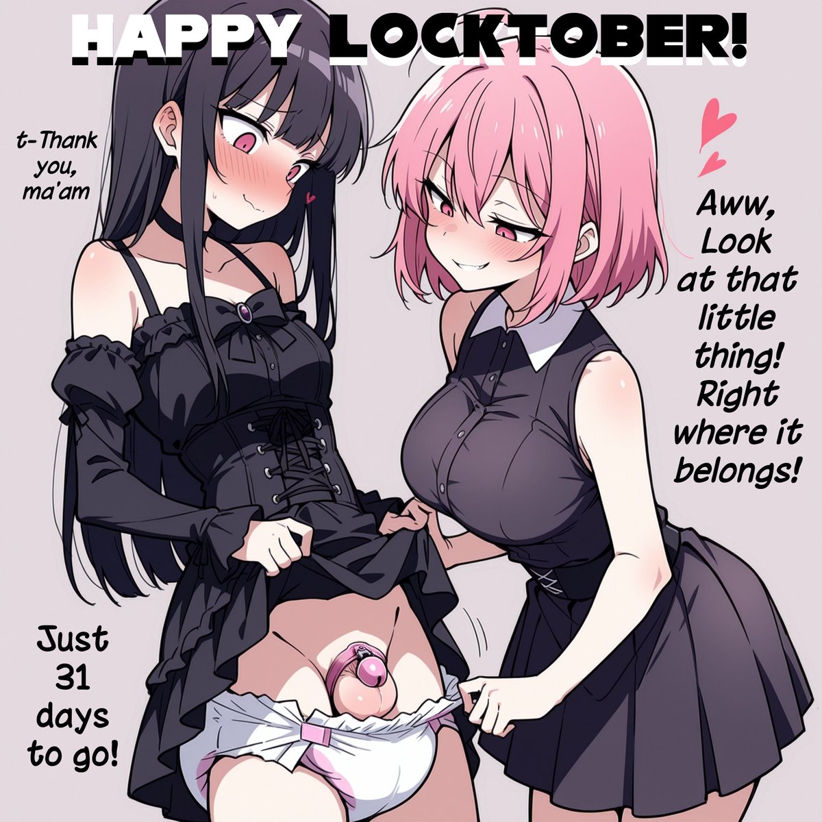 vision_dl's tweet photo. Happy Locktober 🔒
Locked, padded, and already blushing…
31 days of this little thing staying right where it belongs~

Hope everyone is already locked and padded! ❤️
#Locktober #Chastity #ABDL #DiaperFetish #NSFW https://t.co/BvHzcHcuTF