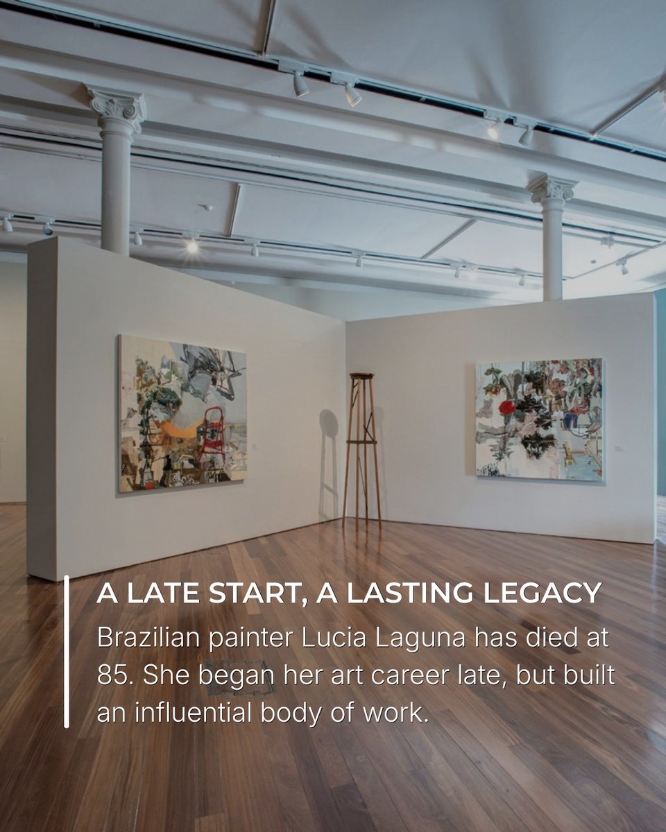 artrewards's tweet photo. A Late Start, A Lasting Legacy

Brazilian artist Lucia Laguna, known for her vibrant, layered paintings of landscape, memory, and everyday life, has died at 85. Her career is a powerful reminder that an artistic journey can begin at any age.

#ArtRewards #TheMarketRead https://t.co/a1ml3Usl2F