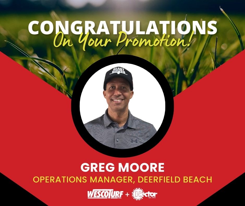 HectorTurf's tweet photo. Greg Moore: Operations Manager, Deerfield Beach

While Greg has only been with us for 90 days, he has wasted no time making an impact. From day one, he has demonstrated strong leadership, a sense of ownership, and a commitment to getting the job done the right way. He's stepped up, earned the trust of the team, and shown that he's ready for the next challenge. In his new role, Greg will be responsible for:

- Leading and developing the Deerfield Beach Parts and Warehouse Team
- Managing inventory accuracy, control, and performance
- Driving operational efficiency and accountability across the warehouse
- Overseeing our transportation function, including the Transportation Supervisor position

Please join us in congratulating Greg on this well-earned promotion and supporting him as he takes on these new responsibilities.

#wescoturf #hectorturf #toro #nowhiring #wescocareers #promotions #workwithwesco