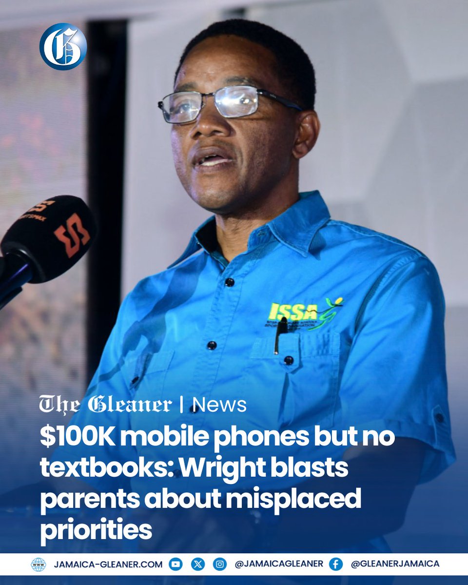 JamaicaGleaner's tweet photo. A senior school administrator is challenging parents to rethink their priorities as the new school year gets under way, noting that some are spending on their children’s fashion and gadgets while failing to provide basic learning materials.

Read more: https://t.co/WpnMm9GNVK https://t.co/R54Br6H3mm