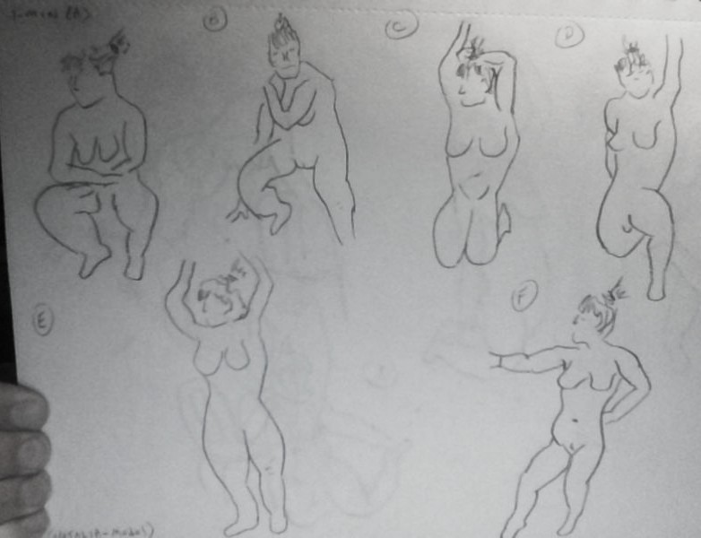 m4goodtimes's tweet photo. a few 1 min. #poses from last nites #nude #lifeart #model #Natalia #pencils here in #Edmonton. 8 artists attended. ☺️🎨 https://t.co/Uq54InC6bR