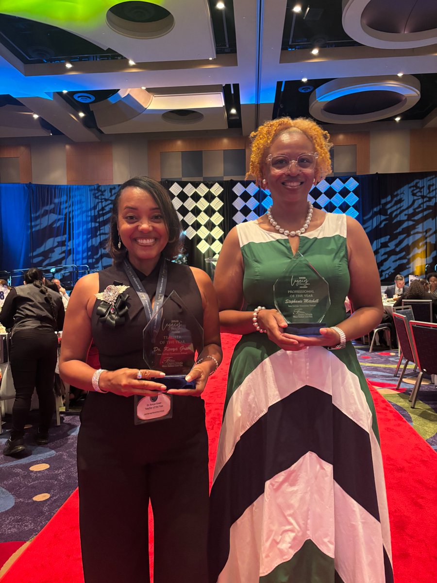 IsonSpringsES's tweet photo. We are so proud of our Teacher of the Year Dr. Greer and our Professional of the Year Ms. Mitchell! #ShineandSucceed https://t.co/gblyshgQeW
