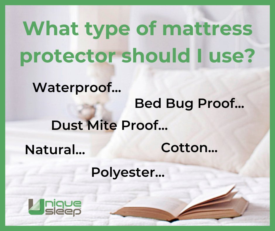 UniteMattress's tweet photo. Before you purchase a #mattress #protector, consider what material it’s made from, which type of protector is needed and who will use it. Some protectors offer specific protection from bed bugs, dust mites others guard against fluids and spills. https://t.co/M116cSXmT9 https://t.co/6Gtl4OPtuF