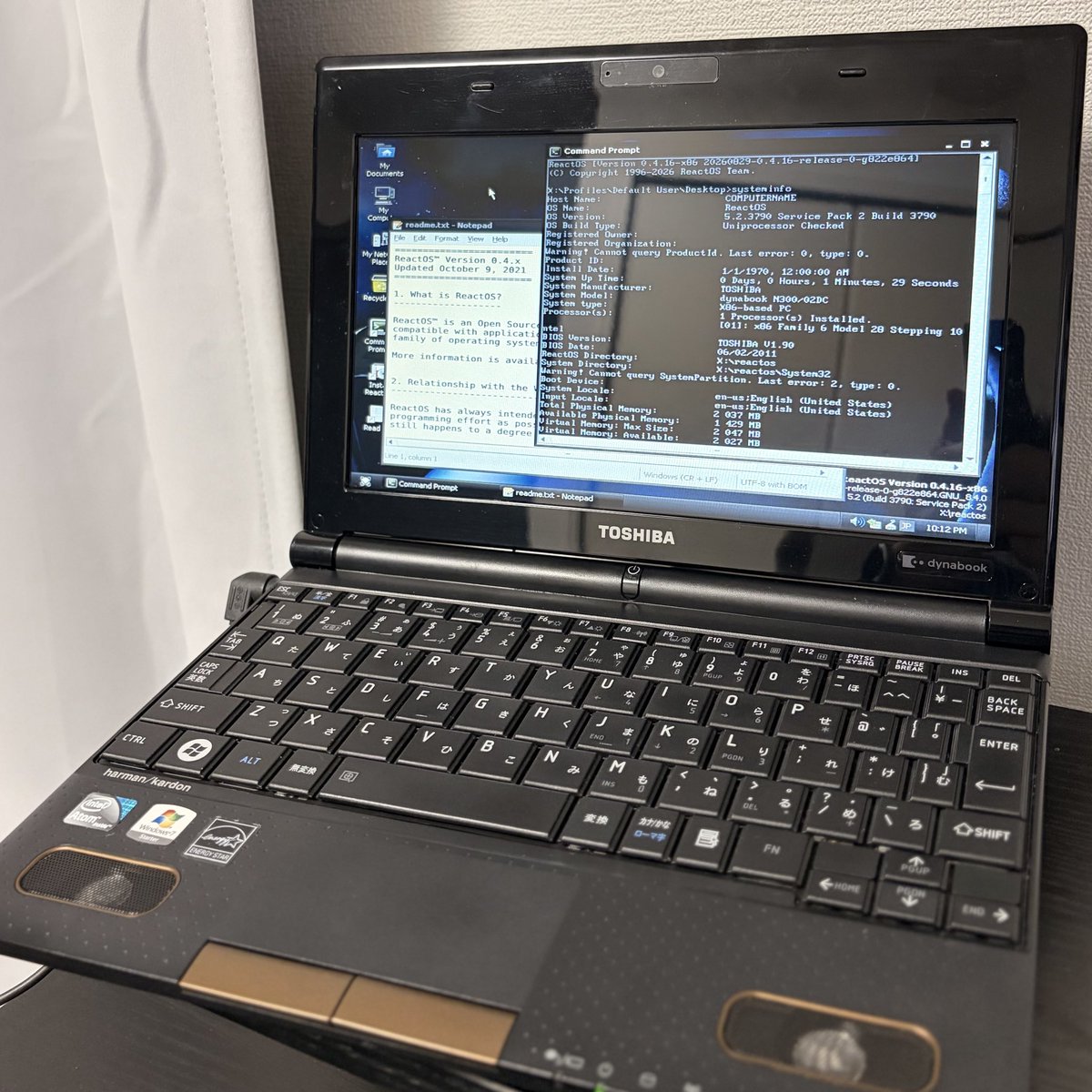 reactos tweet picture