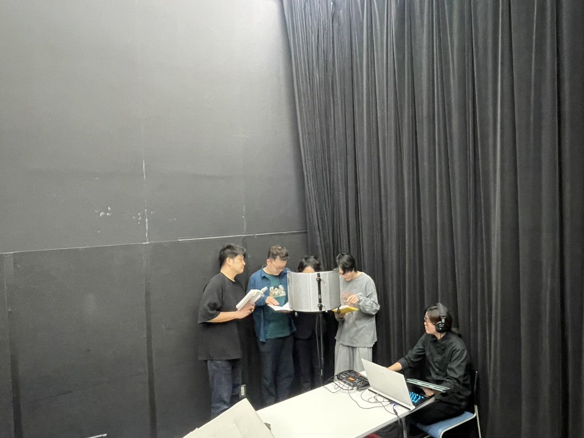 popsteptheater's tweet photo. 稽古・録音日でしたー！
着々と仕上がって来ています！
ご予約お待ちしております！

https://t.co/jMBcnCDSsi https://t.co/lHtCKsh9r5
