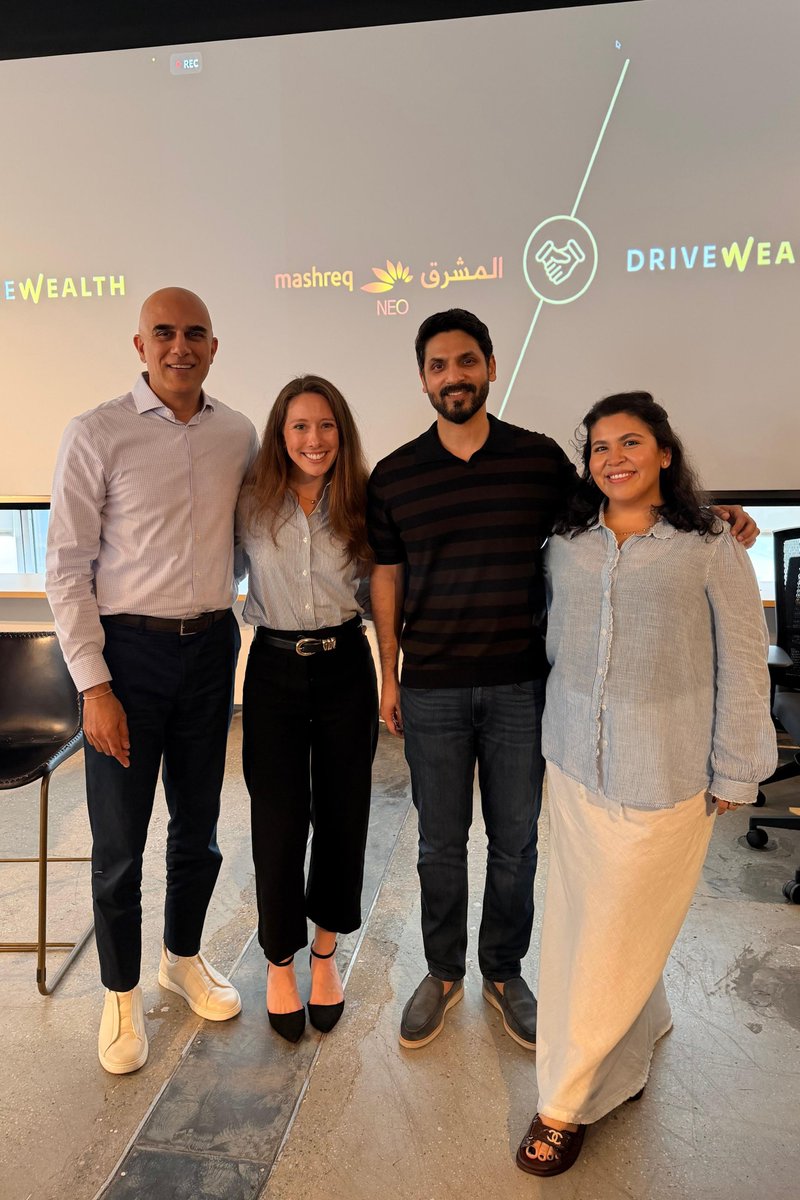 DriveWealth's tweet photo. This month, Usman Iftikhar, VP of Product at our client @MashreqTweets, stopped by our NYC HQ for a fireside chat with our Chief Revenue Officer Rohit Mahna. The conversation covered product development, emerging technologies, and the role of UAE investors in global markets. 🇦🇪 https://t.co/5oevx6A5gb