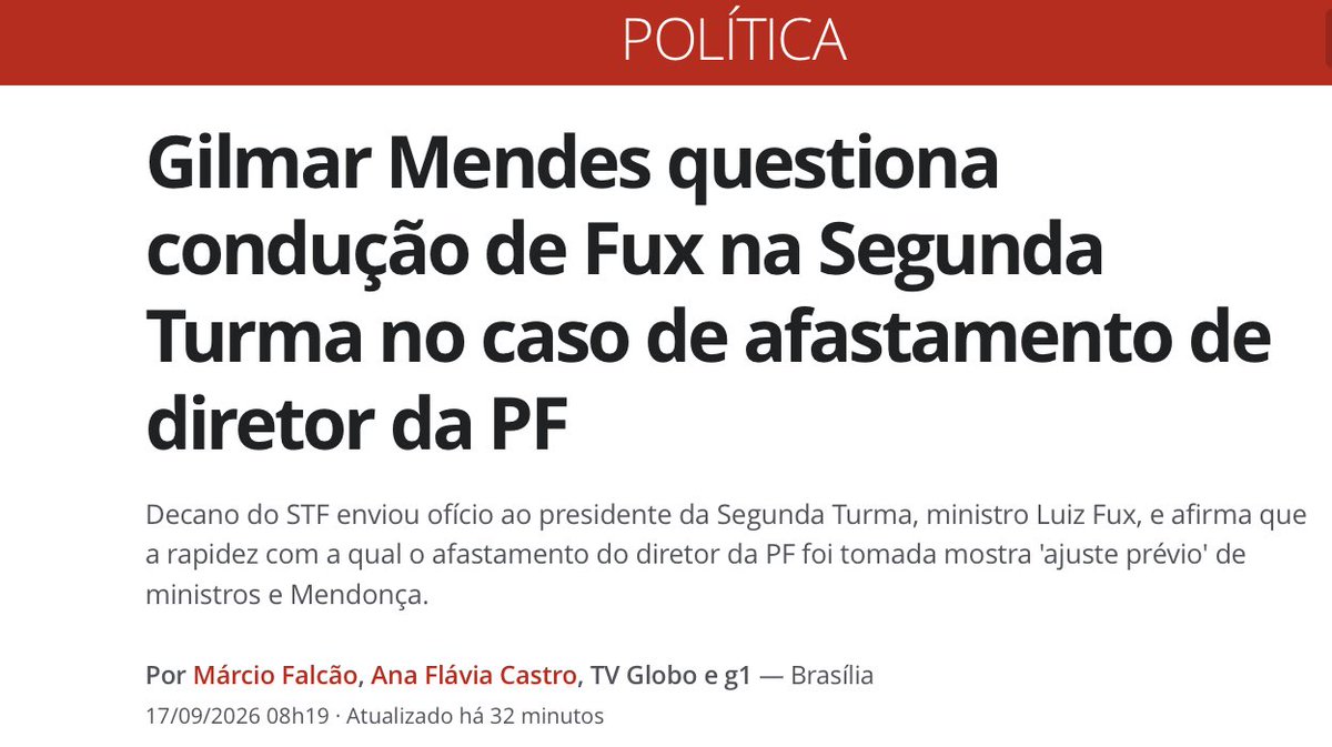 ale_sblack's tweet photo. ⚖️ VOCÊS ACHAM QUE ACABOU? - Tenebroso Gilmeca vai pra cima do Tenebroso Fux (cabelos sedosos) - 

A BRIGA VAI SER BOA 👊 

A verdade é que a Segunda Turma do STF, cujo presidente é Luís Fux, é a responsável pelo caso Banco Master. 

Gilmeca quer desacreditar Fux afim de anular o processo. É isso: MÁFIA.