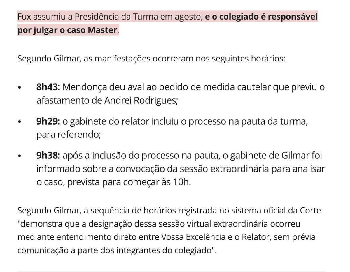 ale_sblack's tweet photo. ⚖️ VOCÊS ACHAM QUE ACABOU? - Tenebroso Gilmeca vai pra cima do Tenebroso Fux (cabelos sedosos) - 

A BRIGA VAI SER BOA 👊 

A verdade é que a Segunda Turma do STF, cujo presidente é Luís Fux, é a responsável pelo caso Banco Master. 

Gilmeca quer desacreditar Fux afim de anular o processo. É isso: MÁFIA.