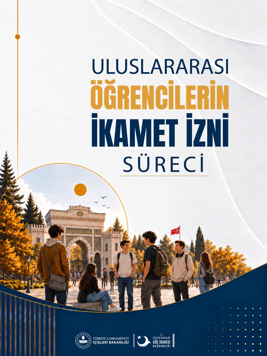 Gocidaresi's tweet photo. Sevgili Uluslararası Öğrenciler,

İkamet izni sürecinizde ihtiyaç duyacağınız bilgileri sizler için bir araya getirdik.

Üniversite kaydınızdan ikamet izni başvurunuza, belgelerin tesliminden ikamet izni kartınızın adresinize ulaşmasına kadar bilmeniz gereken önemli hususları hazırladığımız bilgilendirmede bulabilirsiniz. 

Türkiye’ye hoş geldiniz 🇹🇷