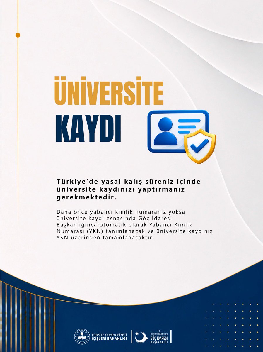 Gocidaresi's tweet photo. Sevgili Uluslararası Öğrenciler,

İkamet izni sürecinizde ihtiyaç duyacağınız bilgileri sizler için bir araya getirdik.

Üniversite kaydınızdan ikamet izni başvurunuza, belgelerin tesliminden ikamet izni kartınızın adresinize ulaşmasına kadar bilmeniz gereken önemli hususları hazırladığımız bilgilendirmede bulabilirsiniz. 

Türkiye’ye hoş geldiniz 🇹🇷
